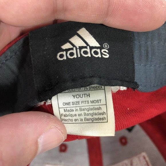 Indiana Hoosiers Adidas Baseball Hat Cap Youth One Size Fits Most OSFM Red NCAA - Picture 12 of 12